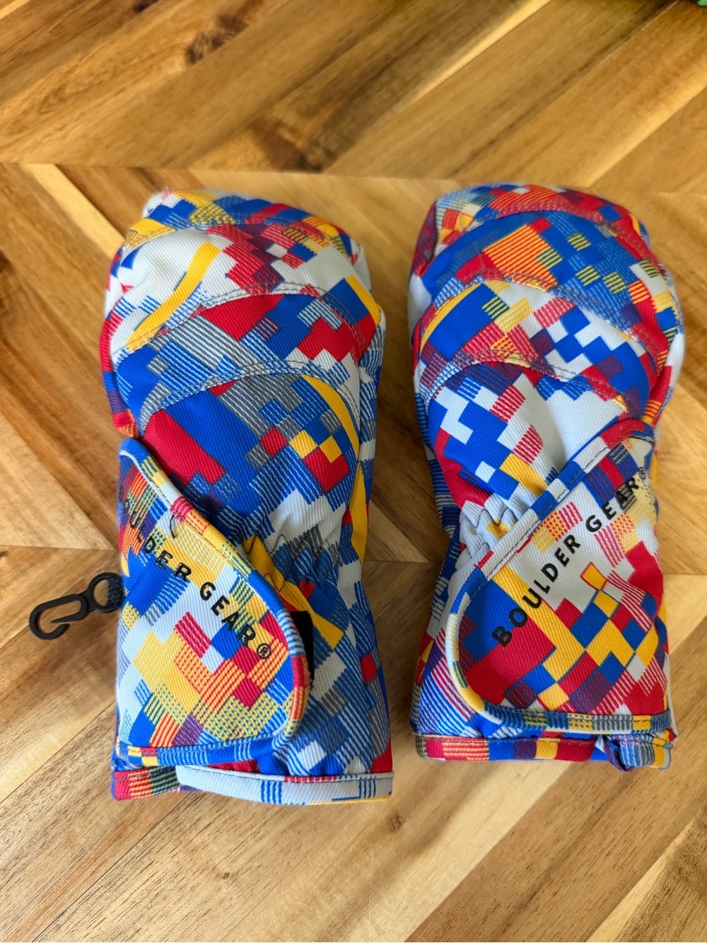Boulder Gear Kids Colorblock Mittens - Bright Multi